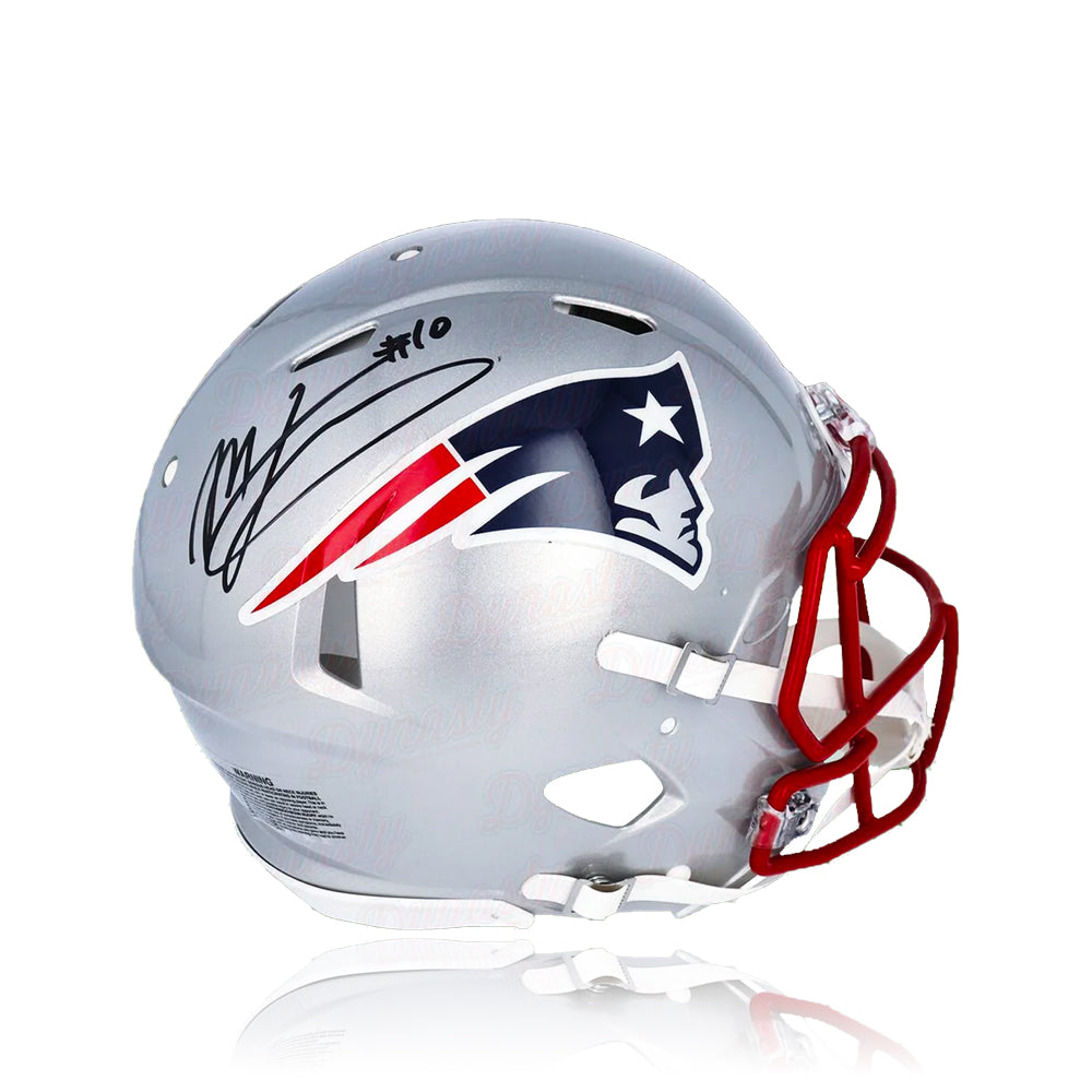 Mac Jones New England Patriots Autographed Football Helmet