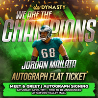 Jordan Mailata World Champions Experience Tickets - Dynasty Sports & Framing 
