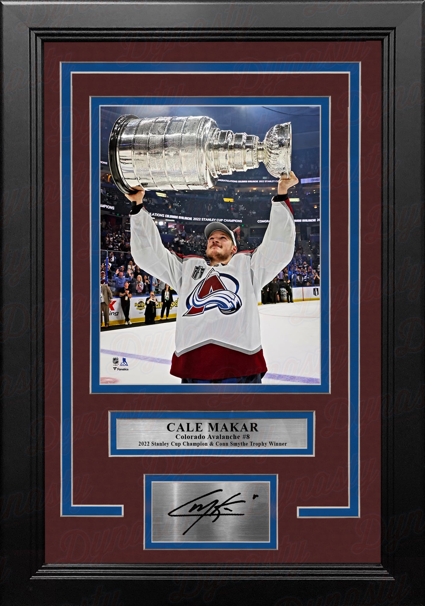Cale Makar 2022 Stanley Cup Colorado Avalanche 8" x 10" Framed Hockey Photo with Engraved Autograph - Dynasty Sports & Framing 