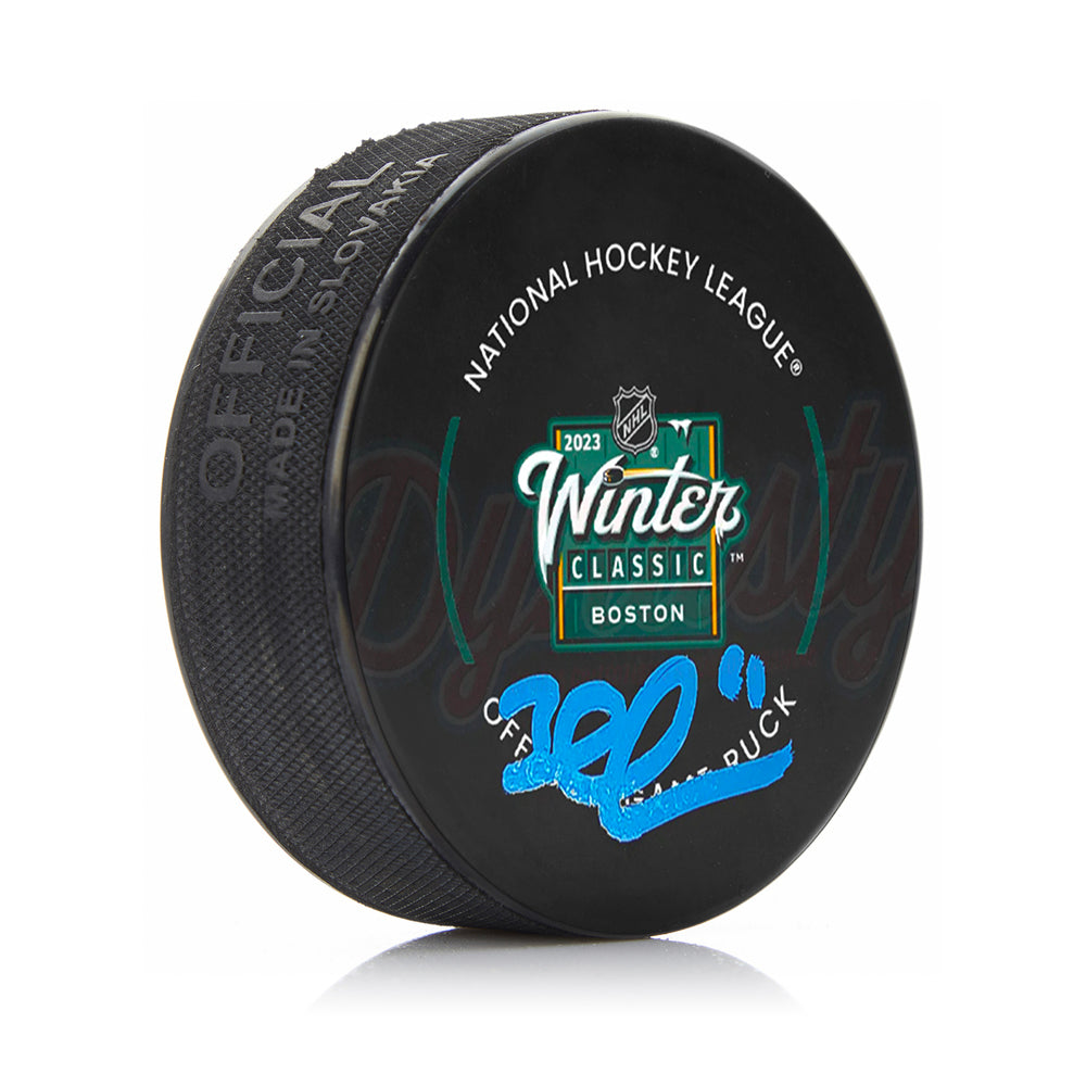 Brad Marchand Boston Bruins Autographed Official 2023 Winter Classic Game Hockey Puck