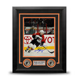 Mark Recchi in Action Philadelphia Flyers Autographed 8" x 10" Framed Hockey Photo - Dynasty Sports & Framing 