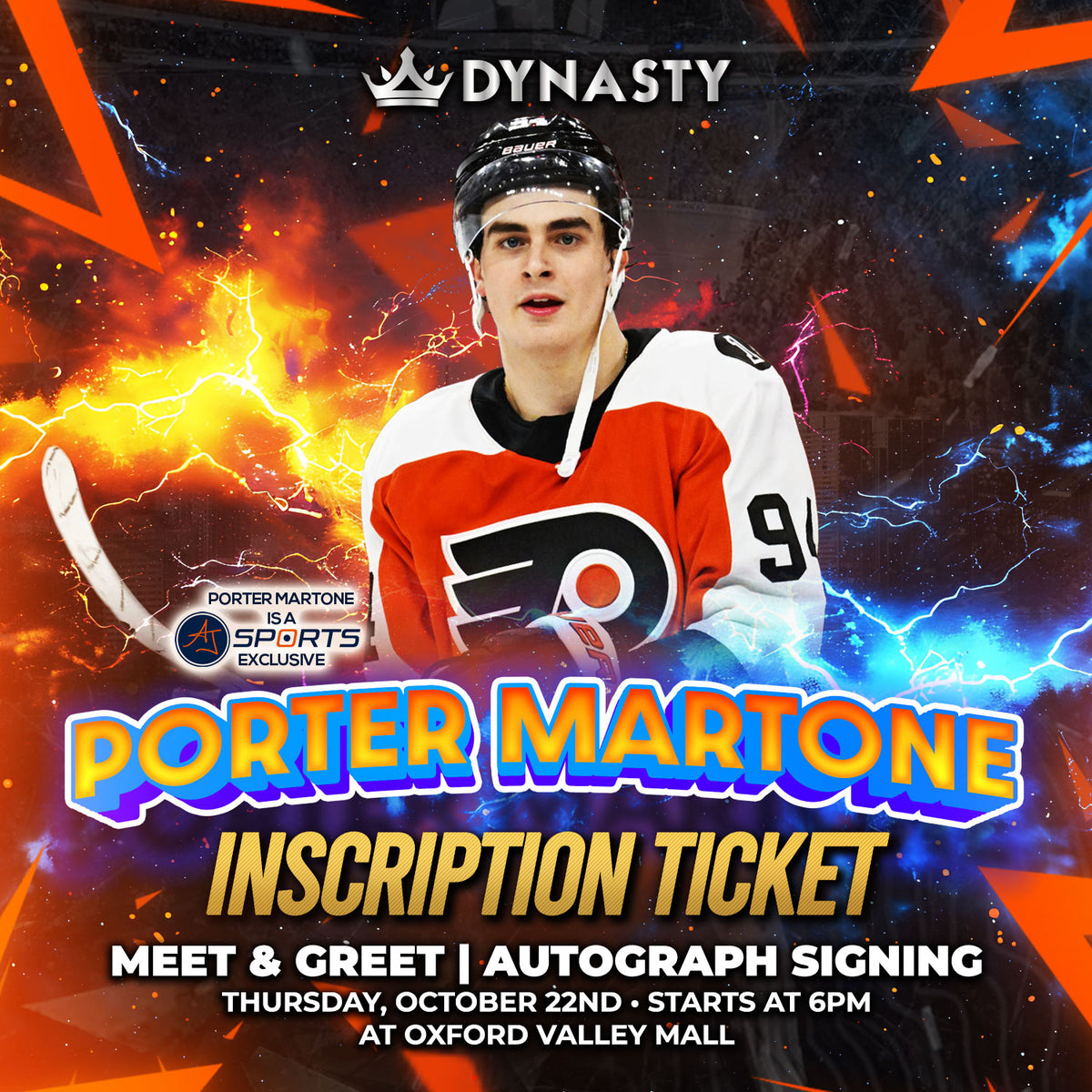 Porter Martone Inscription Ticket (Add-On)