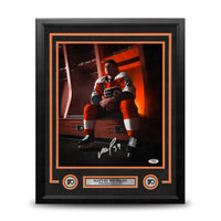 Matvei Michkov in the Locker Room Philadelphia Flyers Autographed 16" x 20" Framed Hockey Photo