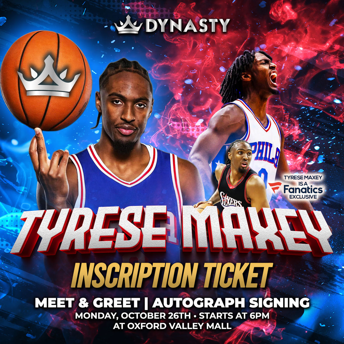 Tyrese Maxey Inscription Ticket (Add-On)