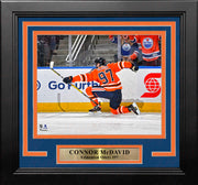 Connor McDavid Celebration Edmonton Oilers 8" x 10" Framed Hockey Photo - Dynasty Sports & Framing 