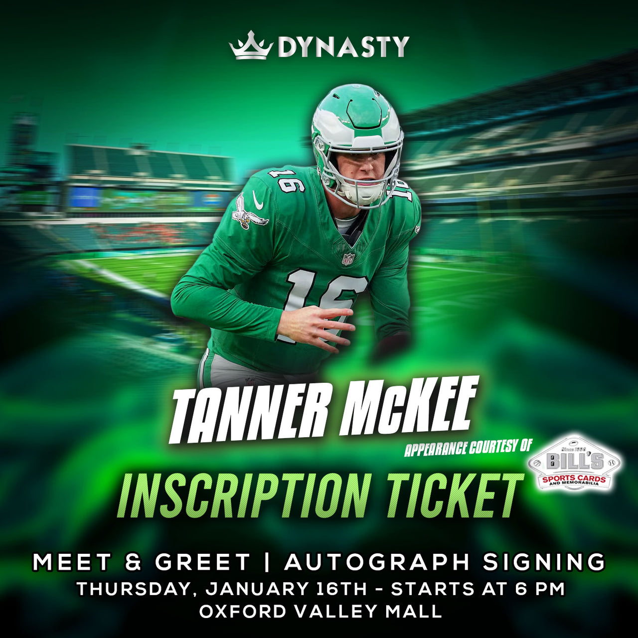Tanner Mckee Inscription Tickets