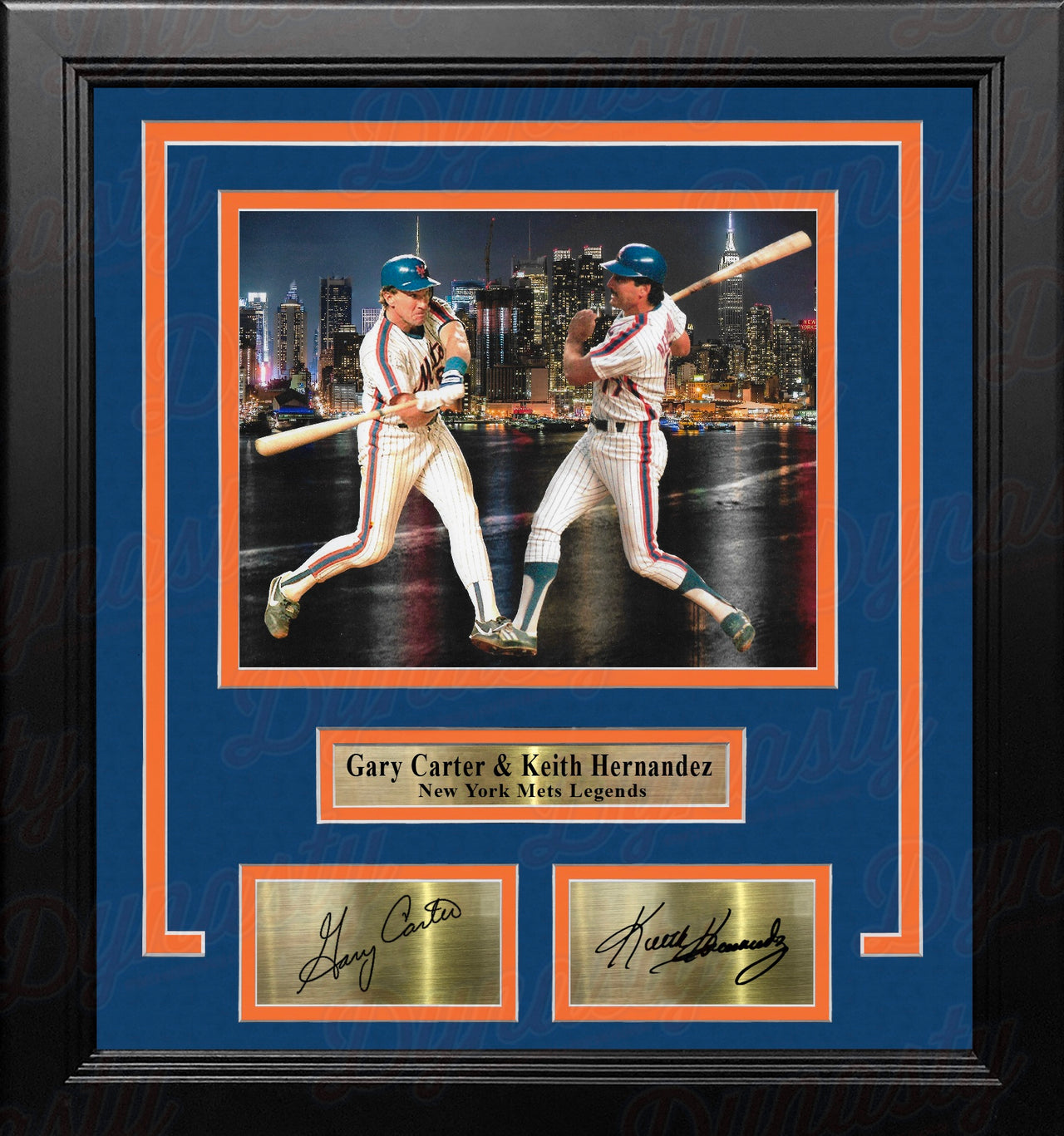 Gary Carter & Keith Hernandez New York Mets 8" x 10" Framed Collage Photo with Engraved Autographs