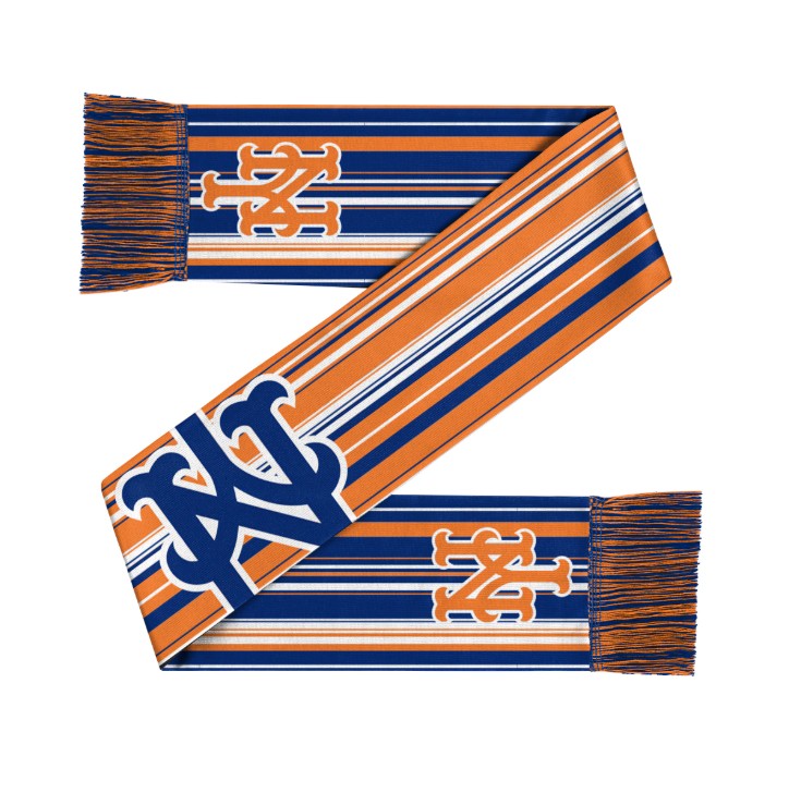 New York Mets Hyper Stripe Big Logo Scarf