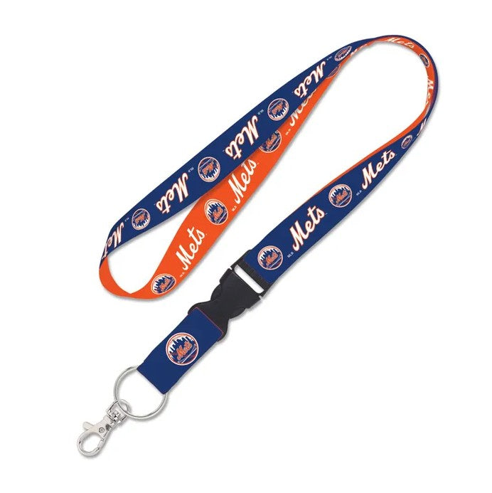 New York Mets 1" Lanyard with Detachable Buckle - Dynasty Sports & Framing 