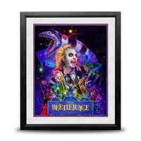 Michael Keaton Framed Autographed 16x20 Photo Collage "Beetlejuice"