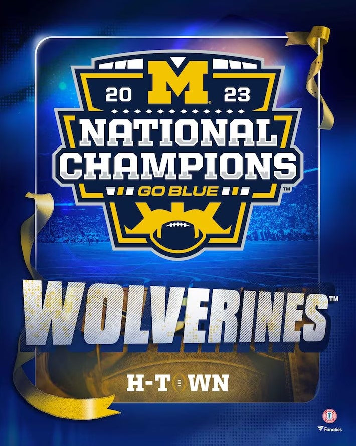 Michigan Wolverines 2023 National Champions 8" x 10" College Football Collage Photo