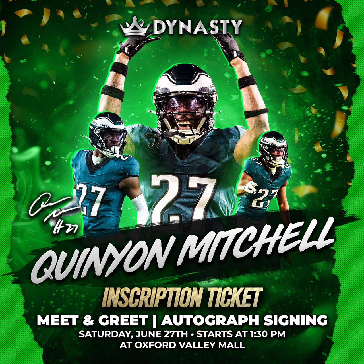 Quinyon Mitchell Inscription Ticket (Add-On)