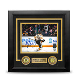 Morgan Geekie Celebration Boston Bruins Autographed 8" x 10" Framed Hockey Photo - Dynasty Sports & Framing 
