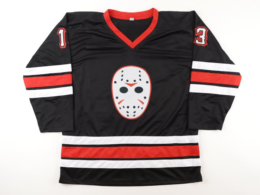 Ari Lehman Autographed Friday the 13th Hockey Jersey Inscribed No Lives Matter & Jason 1 - Dynasty Sports & Framing 