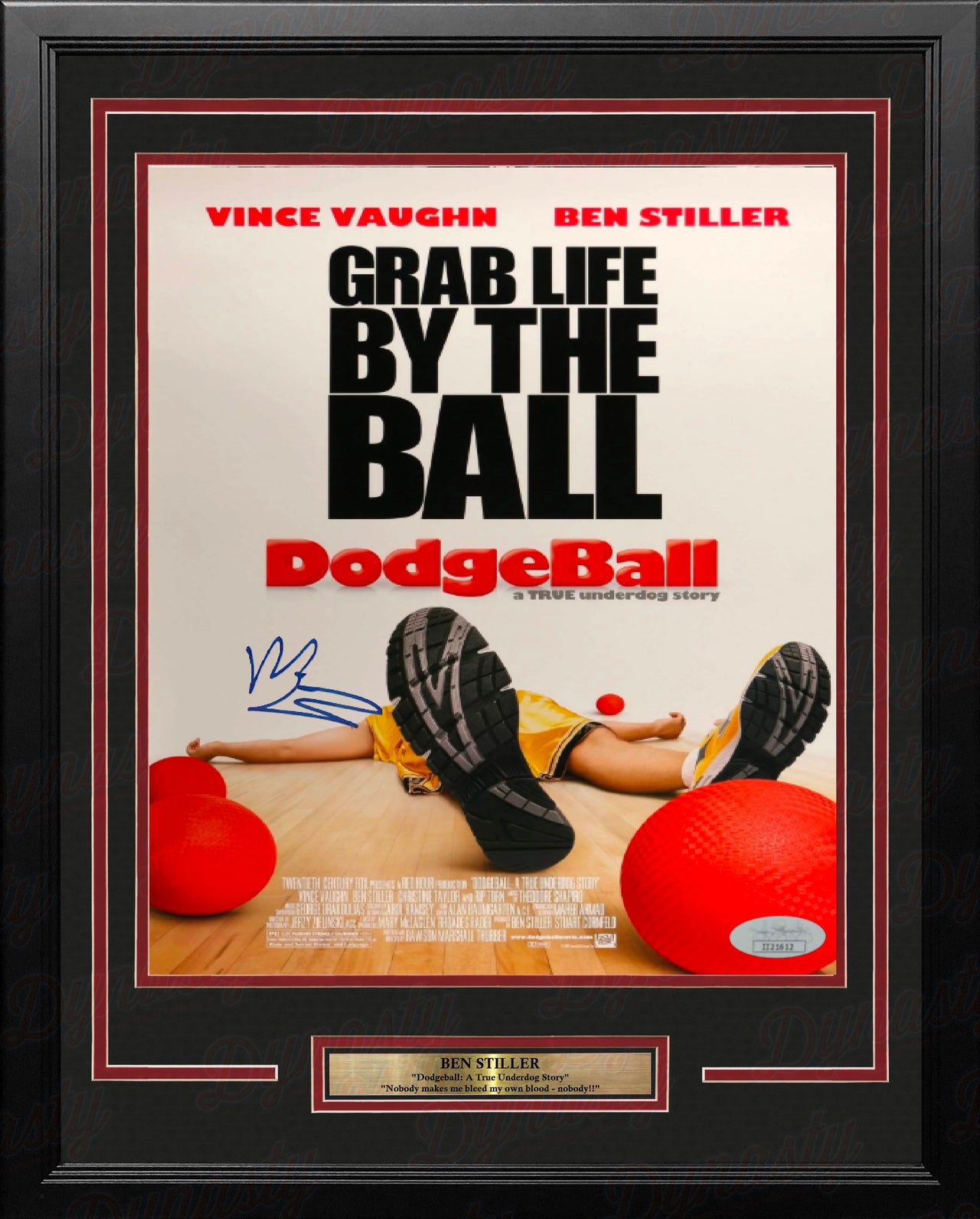 Ben Stiller Dodgeball Autographed 11" x 17" Framed Movie Photo