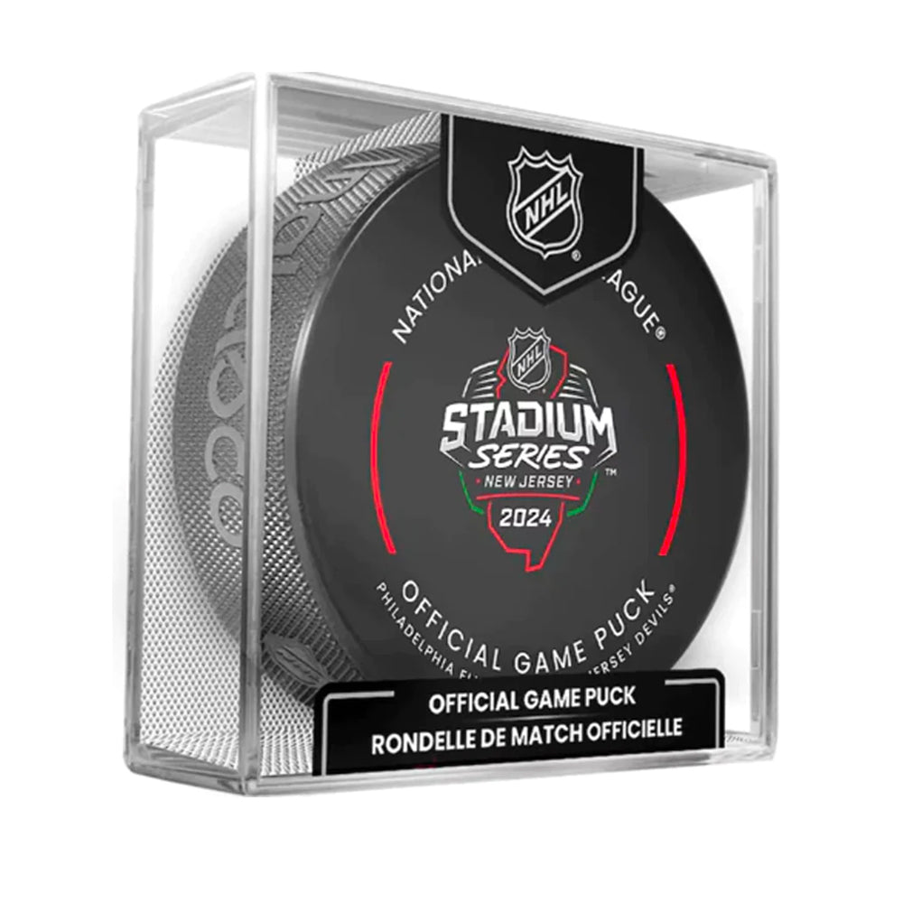 Philadelphia Flyers vs New Jersey Devils 2024 Stadium Series Official Game Hockey Puck