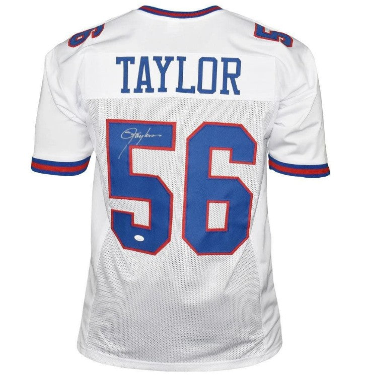 Lawrence Taylor New York Giants Autographed White Football Jersey