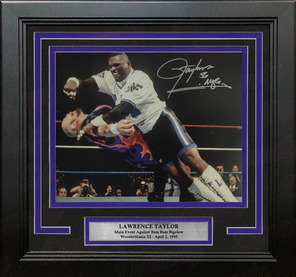 Lawrence Taylor WrestleMania XI Main Event Autographed 11