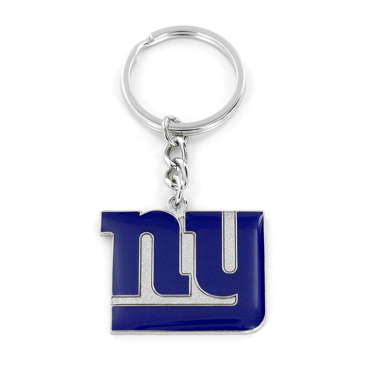 New York Giants Metal Logo Football Keychain