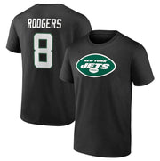 Aaron Rodgers New York Jets Icon Name & Number T-Shirt - Green - Dynasty Sports & Framing 