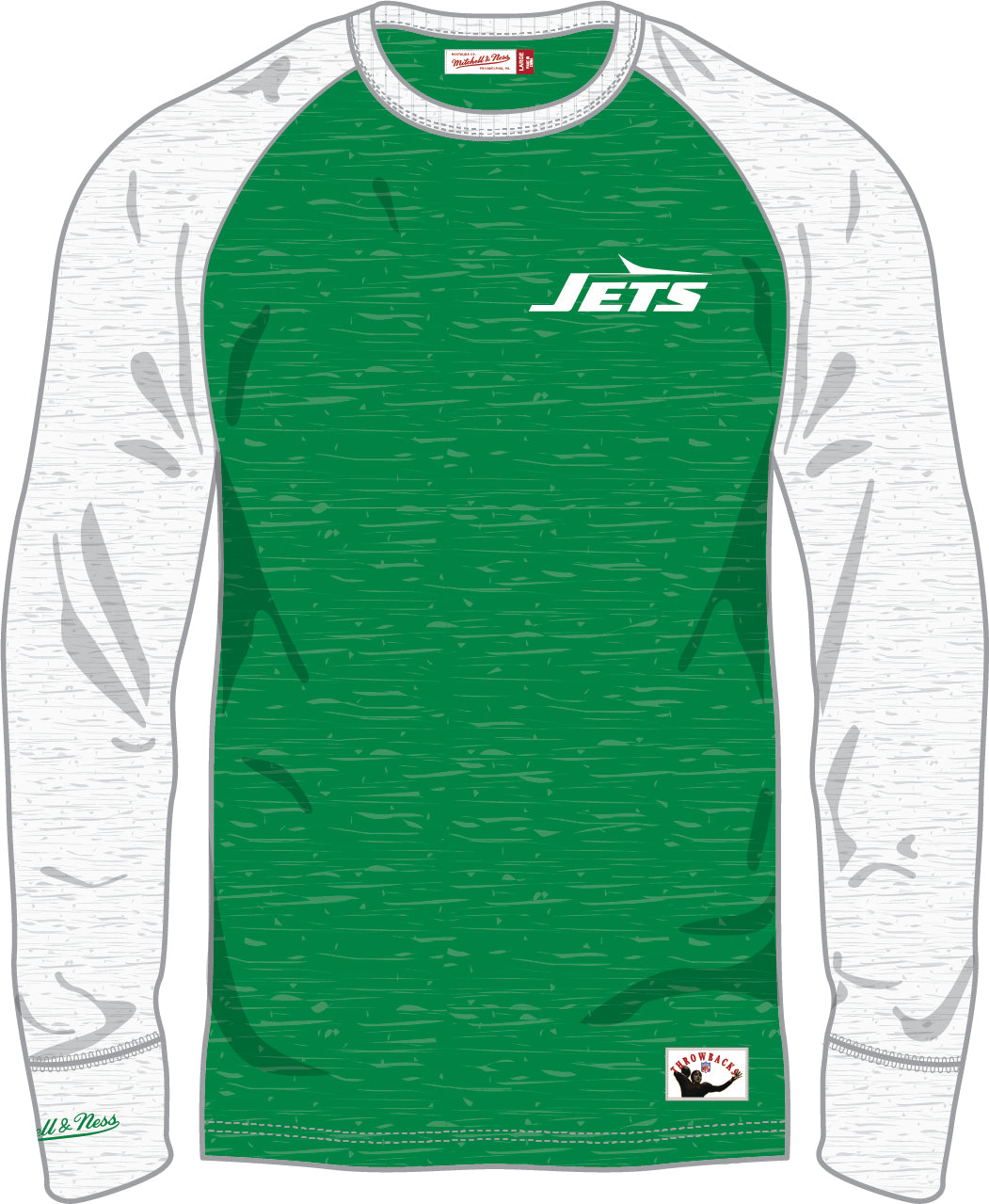 New York Jets Mitchell & Ness Legendary Slub Long-Sleeve Shirt