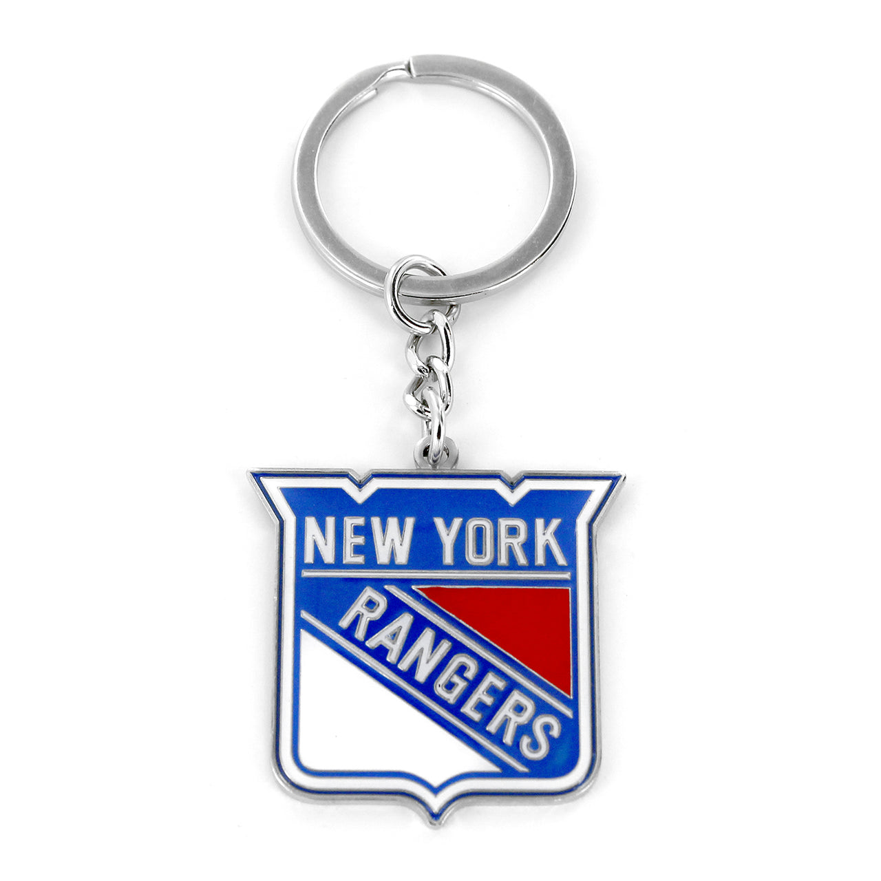 New York Rangers Metal Logo Keychain