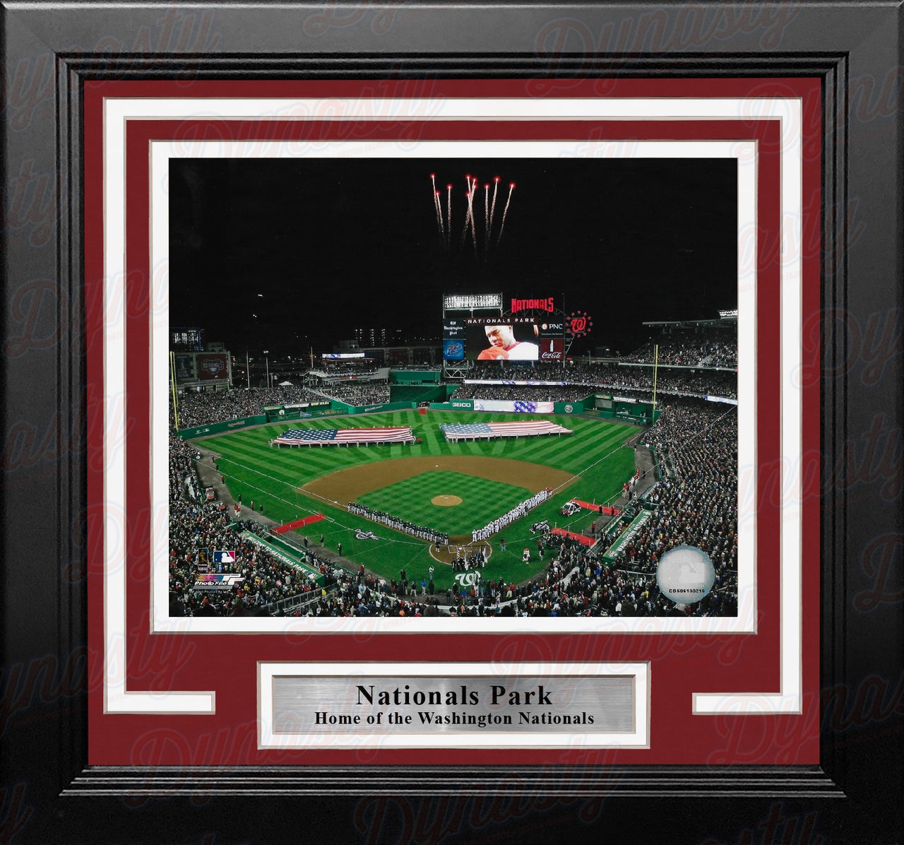 Washington Nationals Fireworks at the Park 8" x 10" Framed Baseball Stadium Photo