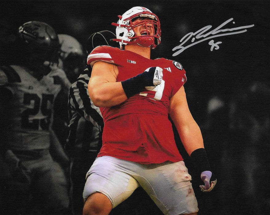 Ty Robinson Nebraska Cornhuskers Autographed 11" x 14" Blackout College Football Photo
