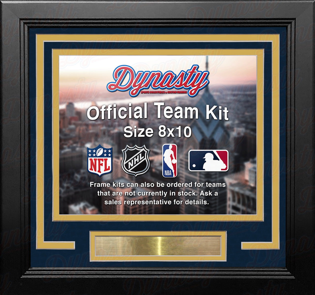 Milwaukee Brewers Custom MLB Baseball 8x10 Picture Frame Kit (Multiple Colors) - Dynasty Sports & Framing 