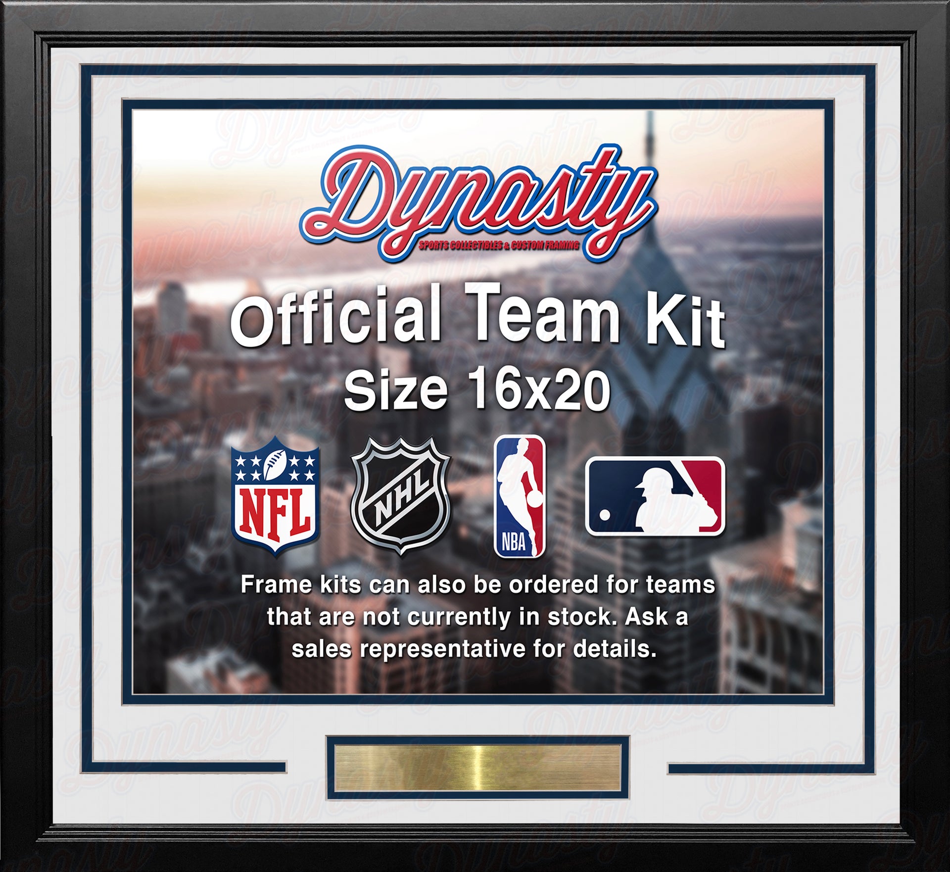 Milwaukee Brewers Custom MLB Baseball 16x20 Picture Frame Kit (Multiple Colors) - Dynasty Sports & Framing 