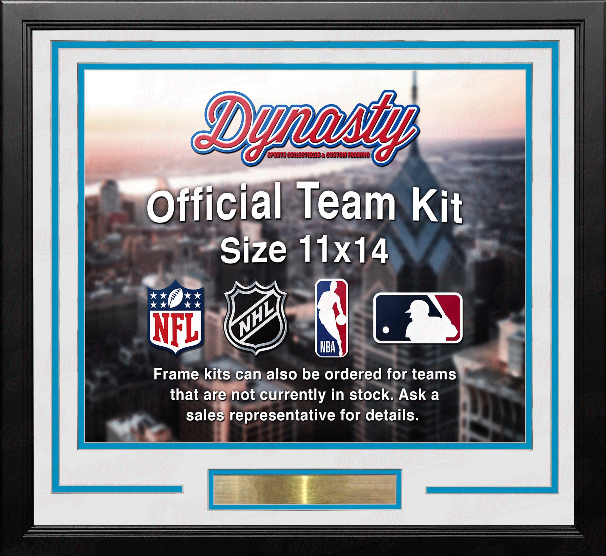 Denver Nuggets Throwback Custom NBA Basketball 11x14 Picture Frame Kit (Multiple Colors) - Dynasty Sports & Framing 