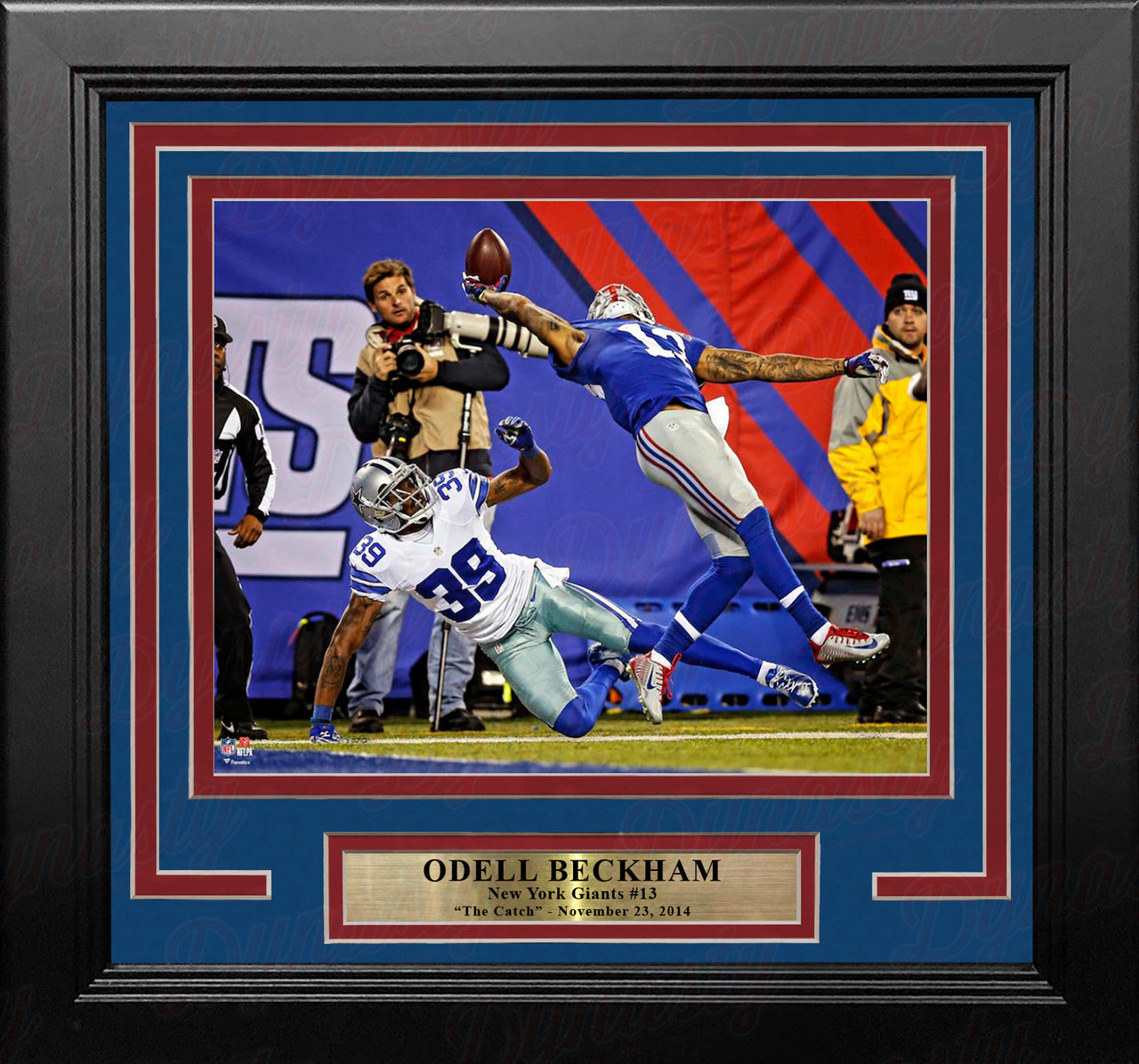 Odell Beckham, Jr. One-Handed Touchdown Catch New York Giants 8x10 Framed Football Photo