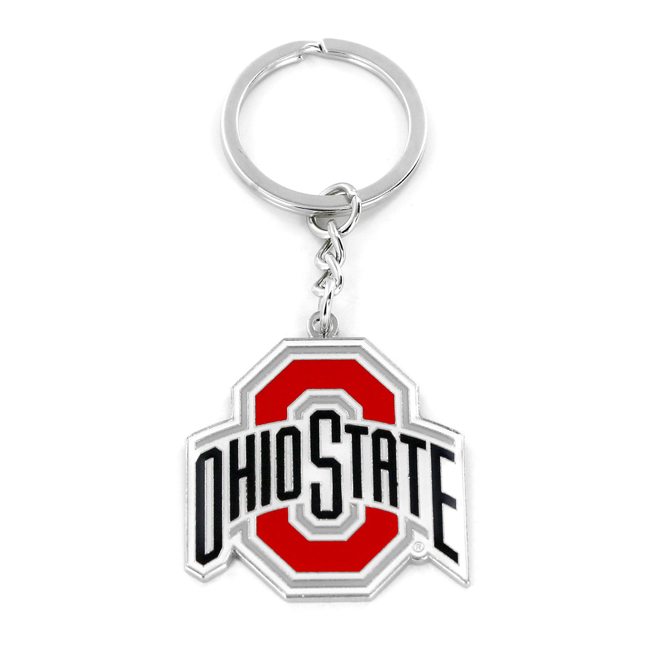 Ohio State Buckeyes Metal Logo Keychain
