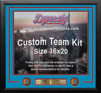 Houston Oilers Throwback Custom NFL Football 16x20 Picture Frame Kit (Multiple Colors)