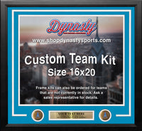 Houston Oilers Throwback Custom NFL Football 16x20 Picture Frame Kit (Multiple Colors)