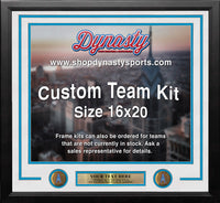 Houston Oilers Throwback Custom NFL Football 16x20 Picture Frame Kit (Multiple Colors)