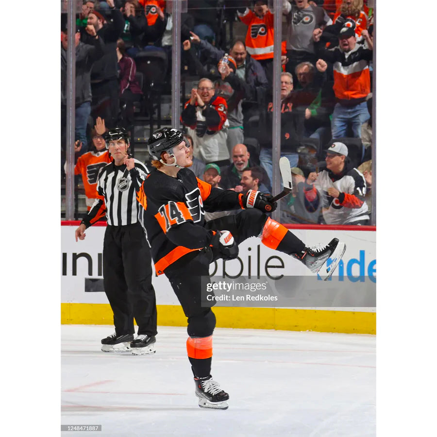 Owen Tippett Philadelphia Flyers Celebration Hockey Photo