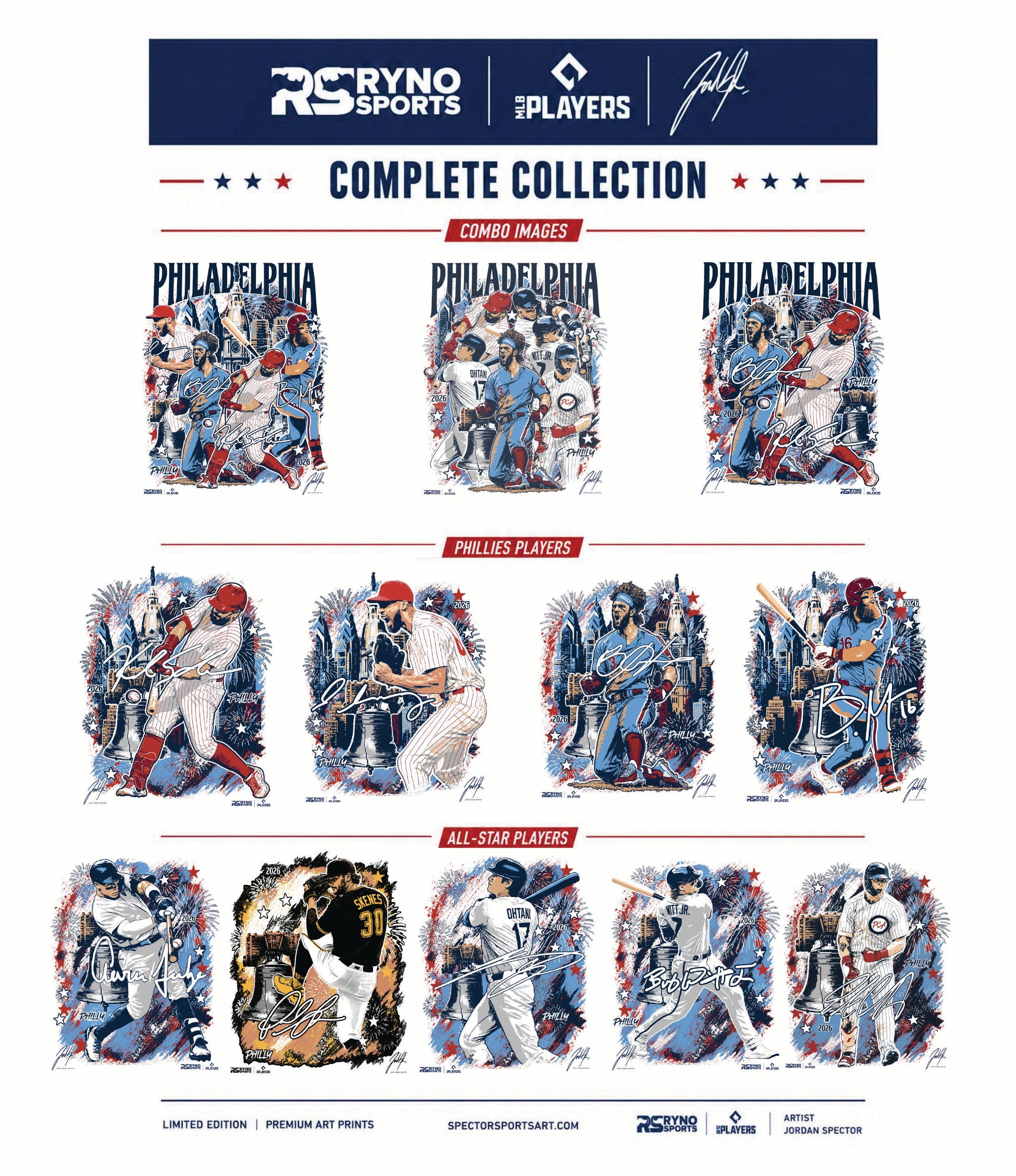 MLB Players All Star Collaboration - Kyle Schwarber - Exclusive Print