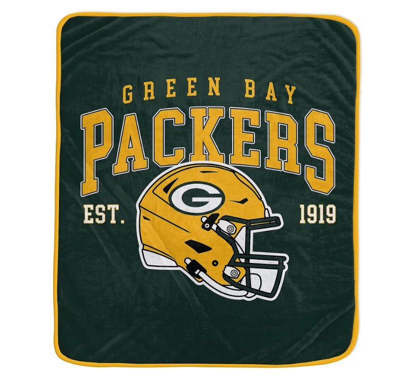 Green Bay Packers 50" x 60" Vintage Arch Block Blanket