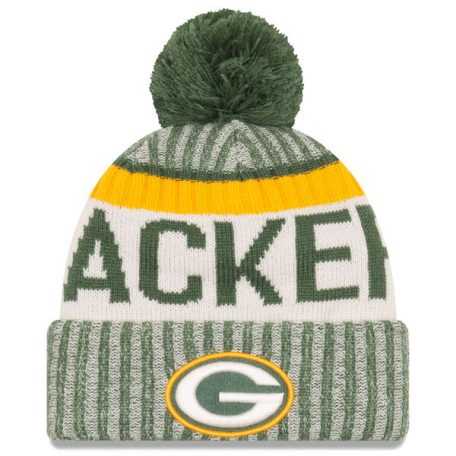 Green Bay Packers New Era Green/White Official Sport Knit Hat