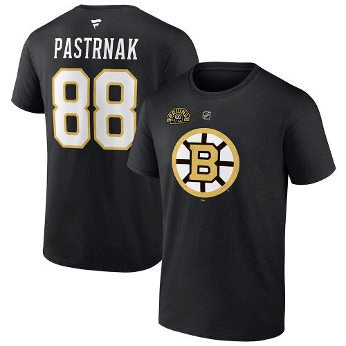 David Pastrnak Boston Bruins 100th Centennial Gold Player Shirt