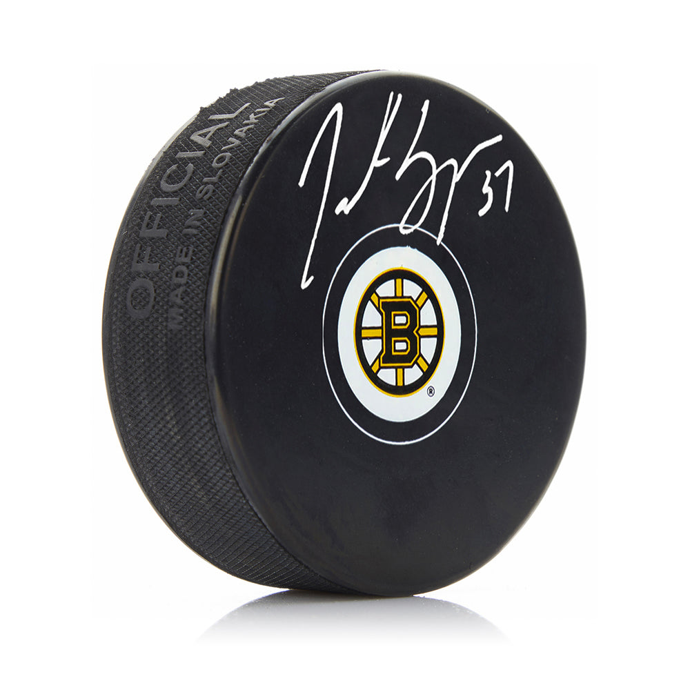 Patrice Bergeron Boston Bruins Autographed Hockey Puck