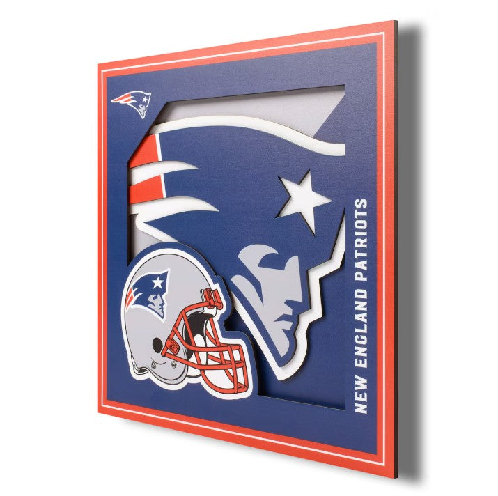 New England Patriots 12" x 12" Wall Art
