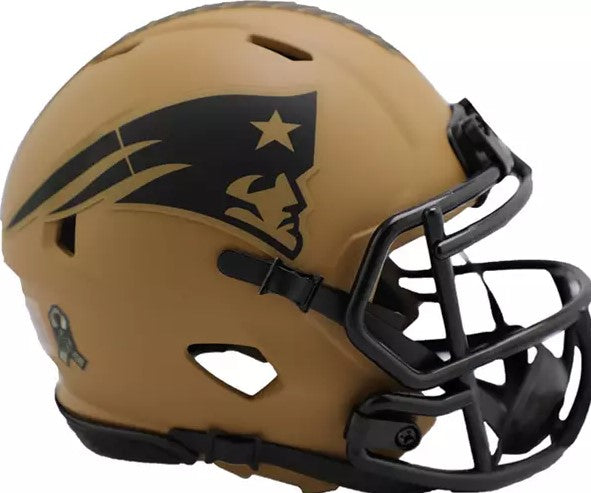 New England Patriots Riddell 2023 Salute to Service Speed Mini-Helmet