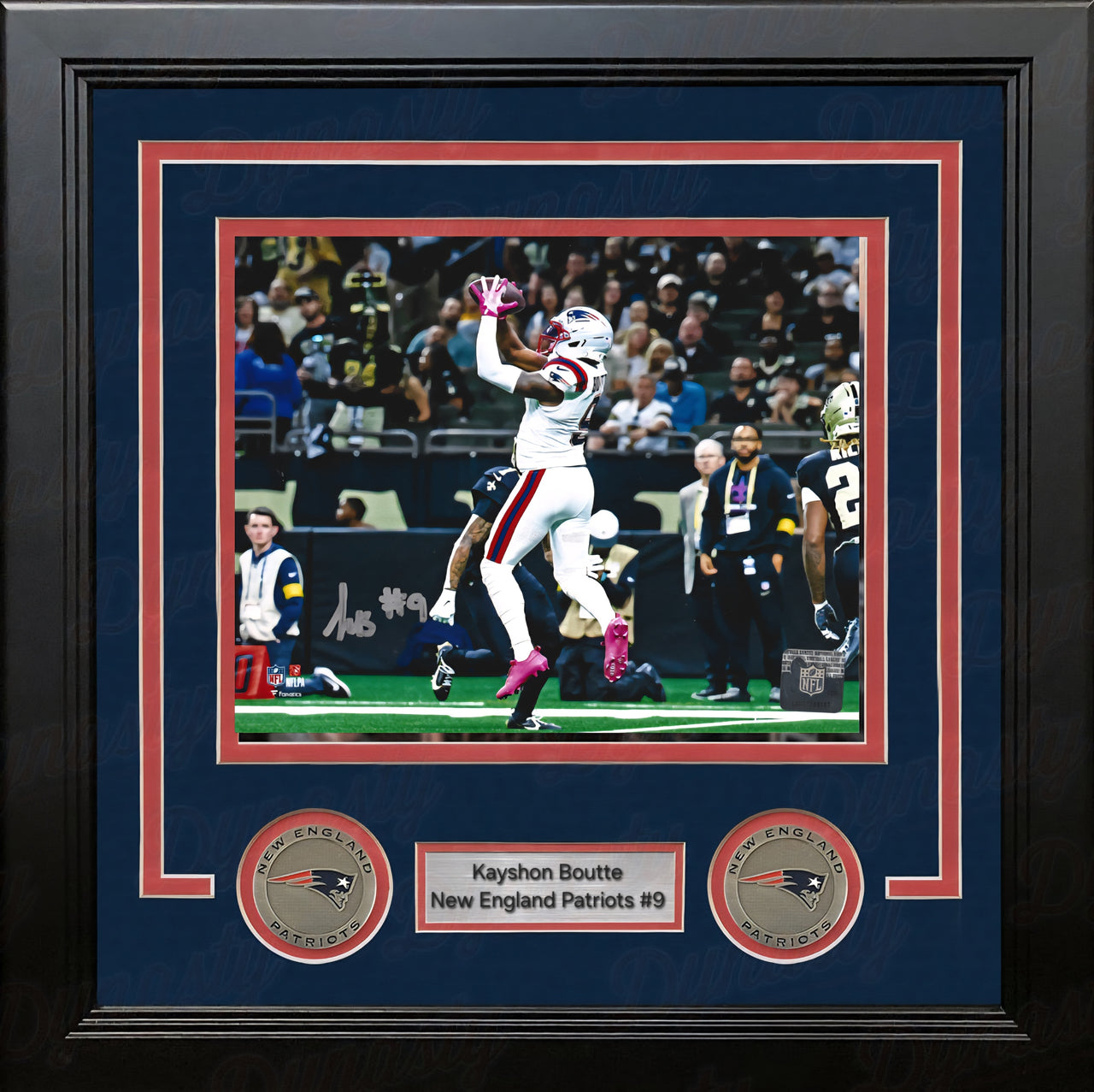 Kayshon Boutte New England Patriots Signed 8" x 10" Framed Photo