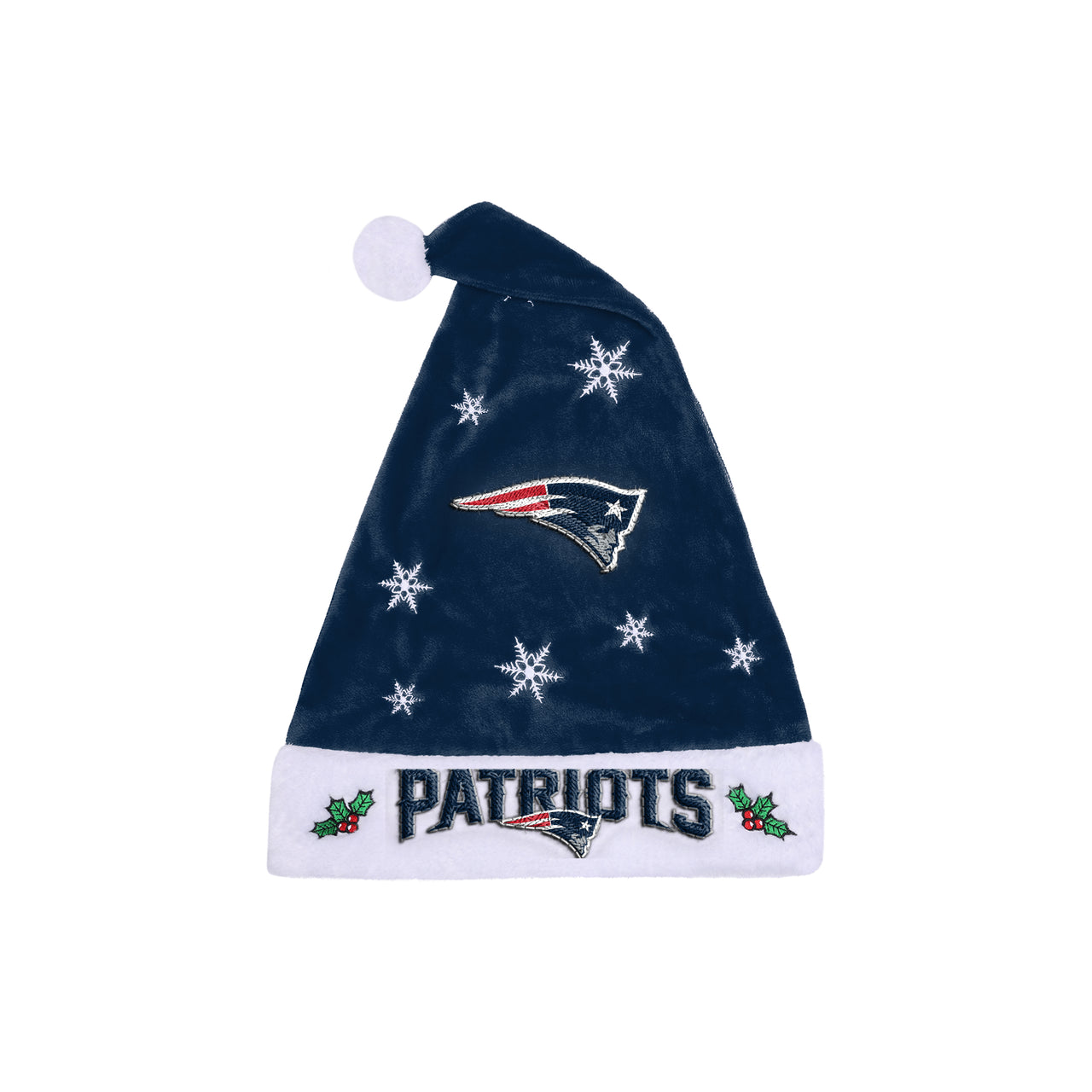 New England Patriots Embroidered Santa Hat