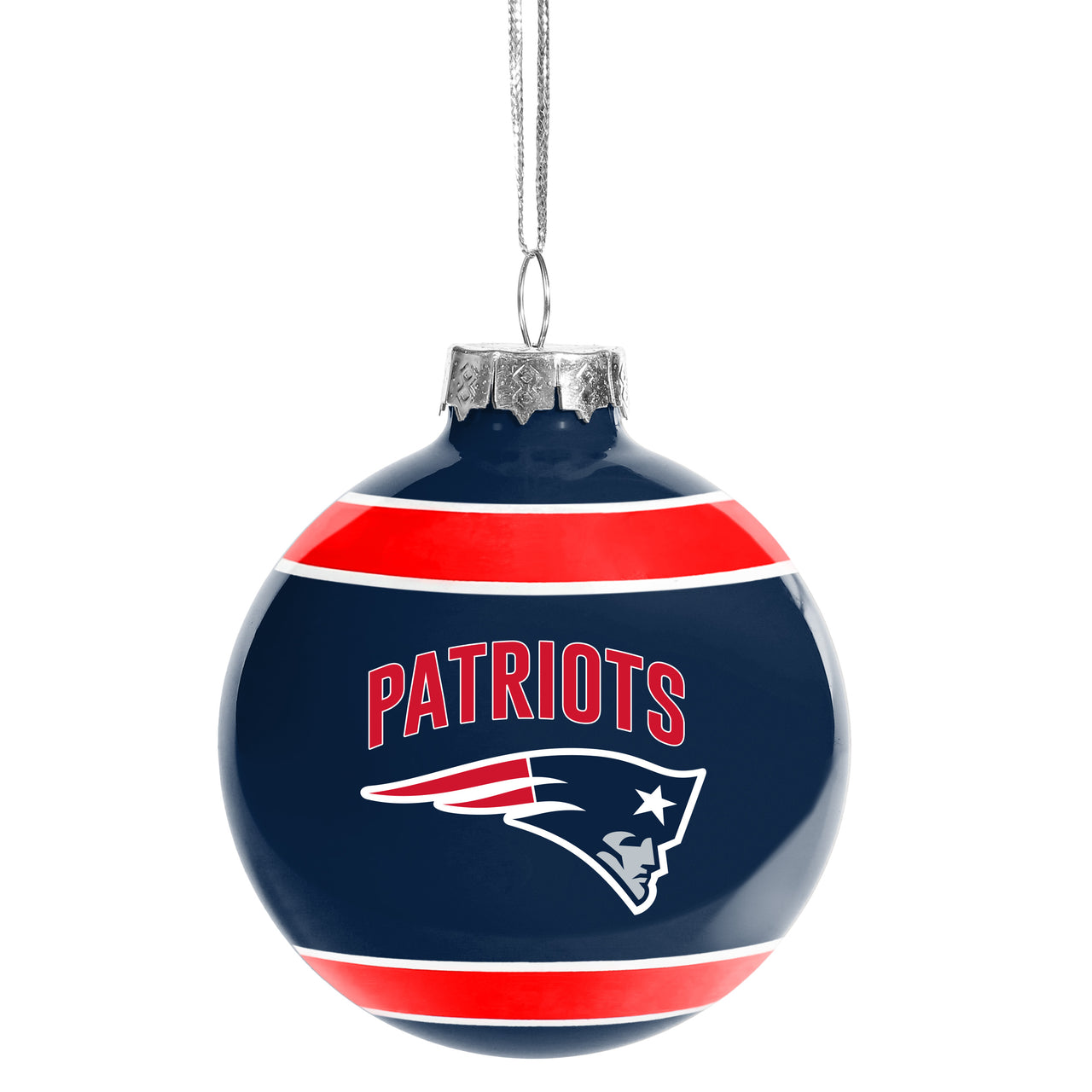 New England Patriots Holiday Ball Ornament
