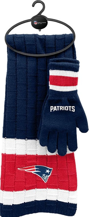 New England Patriots Scarf Glove Gift Set
