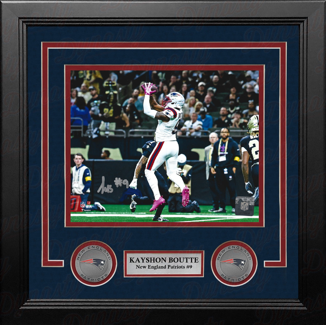 Kayshon Boutte New England Patriots Signed 8" x 10" Framed Photo