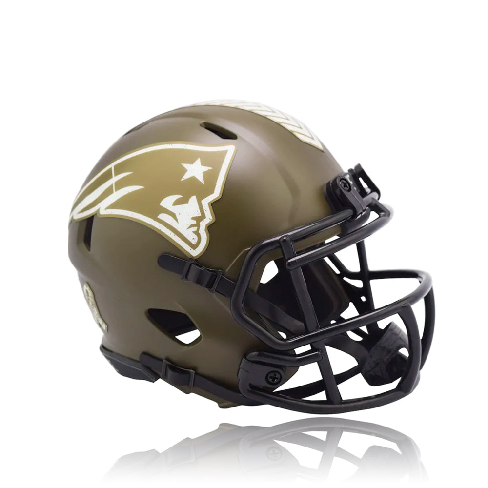 New England Patriots Riddell 2022 Salute to Service Speed Mini-Helmet